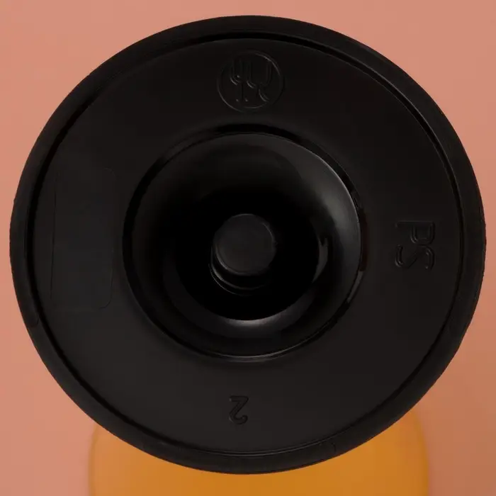 Фужер пластиковый одноразовый «Конус», 150-180 мл, жёлтый