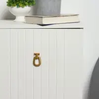 Ручка-кнопка мебельная CAPPIO EARRING, алюминий, золото