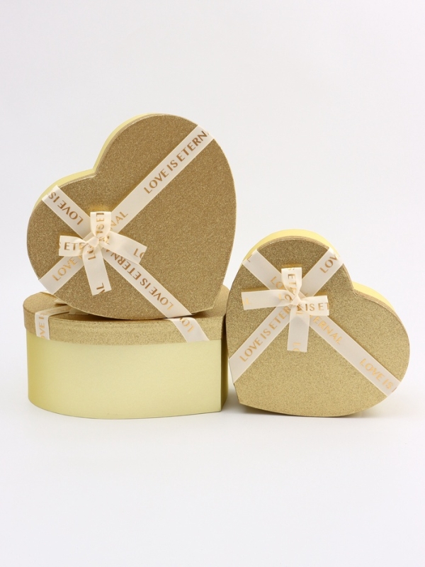 Набор коробок 3 в 1 сердца 31 х 27 х 13,3; 28 х 25 х 11,7; 26 х 23 х 10,3 см