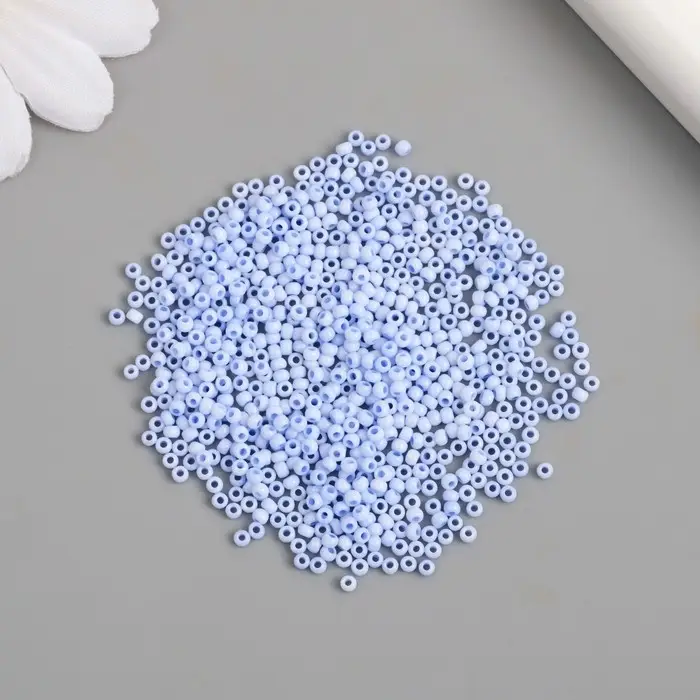 Бисер стекло 15/0  Бисер стекло 15/0 "Маршмеллоу. Матовый. Сирень" 10 гр