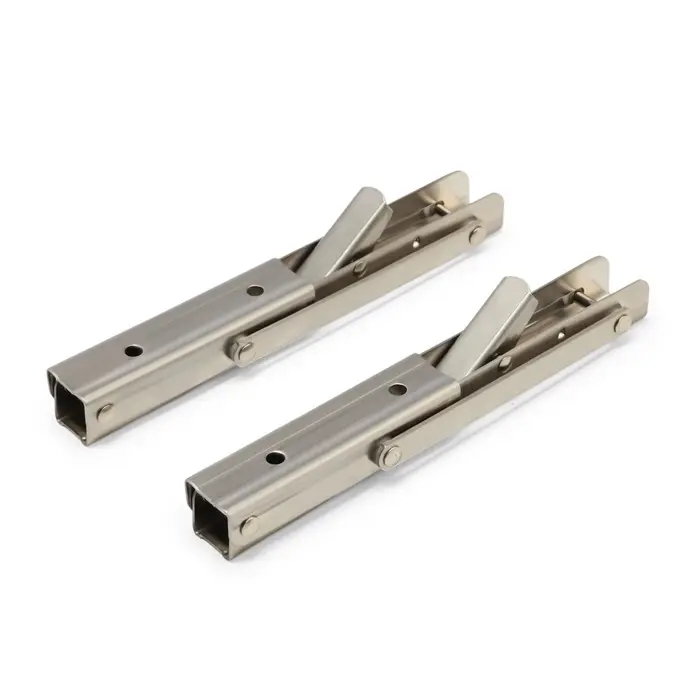 Кронштейн складной для столов и полок ТУНДРА, 2 шт., длина 200 мм, нержавеющая сталь