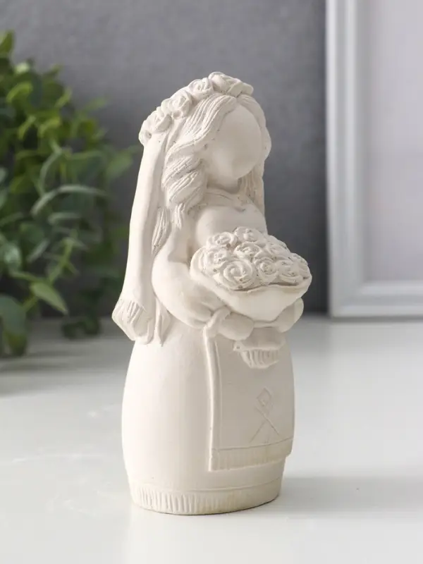 Фигура «Берегиня невеста», 14×6.5×7 см, натуральный