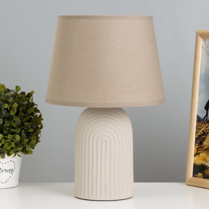 Настольная лампа Настольная лампа "Доротея" Е14 40Вт серый 22х22х35 см RISALUX