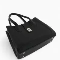 Сумка женская тоут TEXTURA на молнии, 31&times;11&times;21 см, чёрная