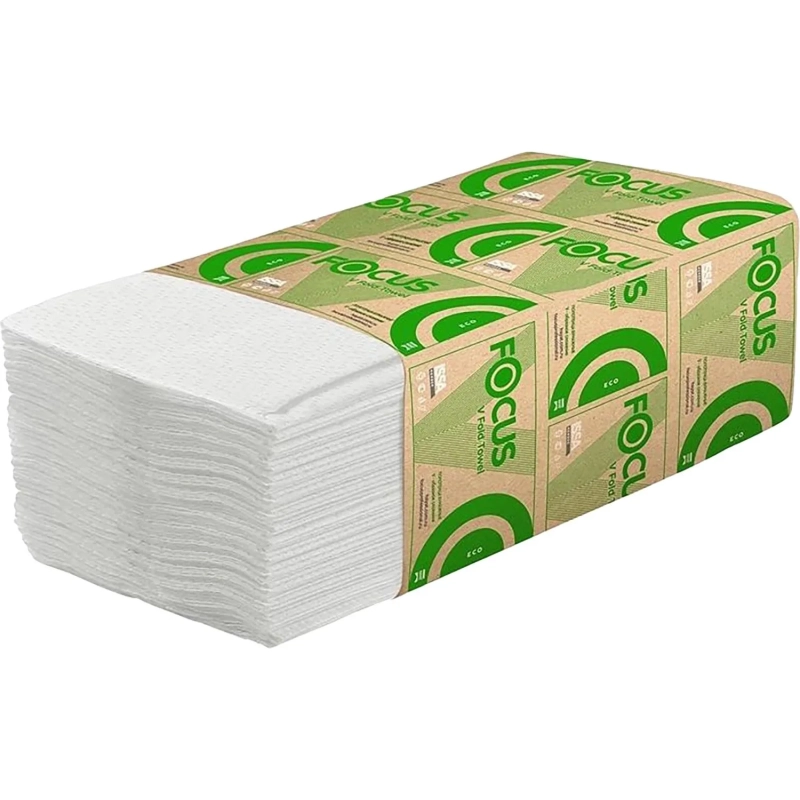 Полотенца бумажные д/дисп FocusEco 1сл 200л 15пач/уп_5083743/50202904_п/э