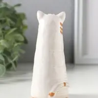 Сувенир керамика "Полосатый котик, хвост рогаликом" 4,7х4,7х10,1 см