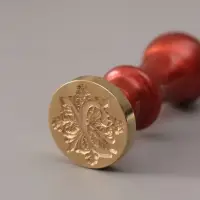 Печать для сургуча с пластиковой ручкой &laquo;Буква Y на вензеле&raquo;, 2.5&times;2.5&times;6.3 см