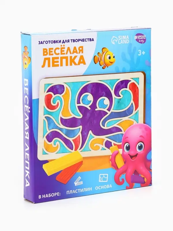 Заготовки для творчества "Веселая лепка "Осьминожка", 35613