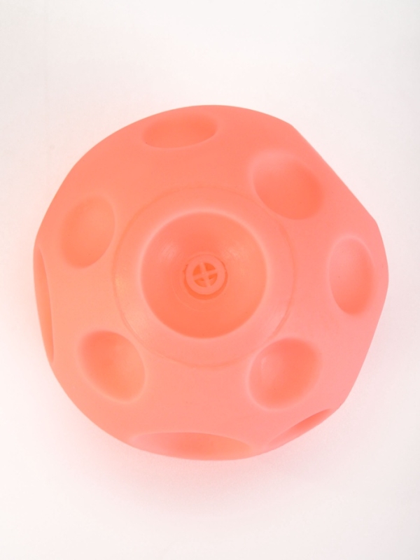 Игрушка пищащая для собак Игрушка пищащая для собак "Луна-мяч", 6 см, розовый