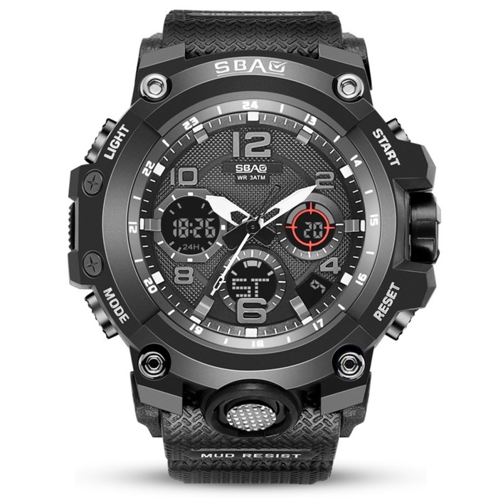 Часы наручные электронные мужские, будильник, календарь, d-5.6 см, l-20.5 см, 3 ATM, черные 972999 Часы наручные электронные мужские, будильник, календарь, d-5.6 см, l-20.5 см, 3 ATM, черные 972999