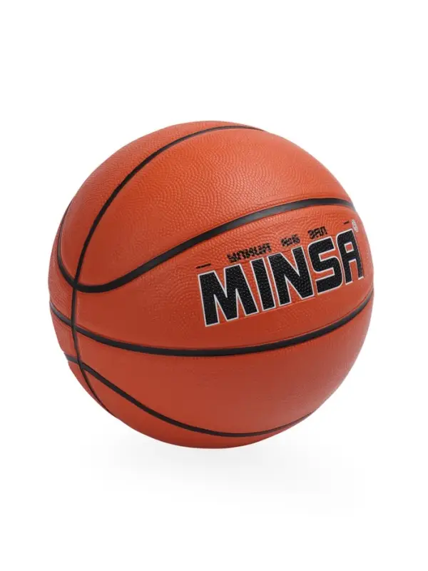 Мяч баскетбольный MINSA, клееный, 8 панелей, р. 6, PVC, бутиловая камера