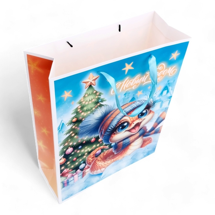 Пакет ламинированный вертикальный Пакет ламинированный вертикальный "Счастливая змейка", L 31 × 40 × 12 см