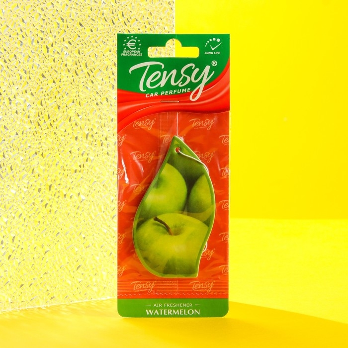 Ароматизатор подвесной Tensy картонный, Арбуз TA-05 МИКС Ароматизатор подвесной Tensy картонный, Арбуз TA-05 МИКС
