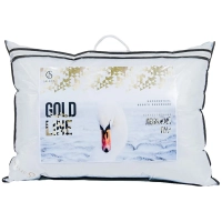 Подушка 50х70 стеганная со съемным чехлом (микрофибра/лебяжий пух), белый