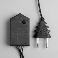 Гирлянда &laquo;Нить&raquo; 20 м, IP20, тёмная нить, 200 LED, свечение мульти, 8 режимов, 220 В