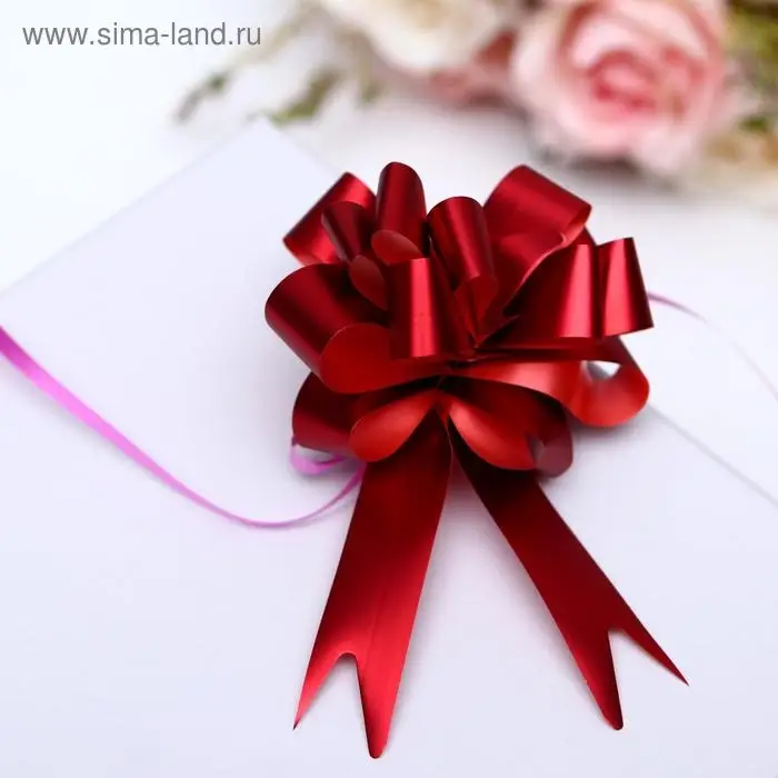 Бант - шар № 1.8 «Классика», красный Бант - шар № 1.8 «Классика», красный