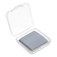 Набор 3 штуки ластиков клячка прямоугольных серый (размер штуки 37 х 35 х 0,9 мм) в коробочке   1096