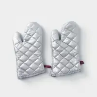 Набор прихваток Доляна &laquo;Профи&raquo;, 2 шт., 30&times;16&times;2 см, полиэстер, серый