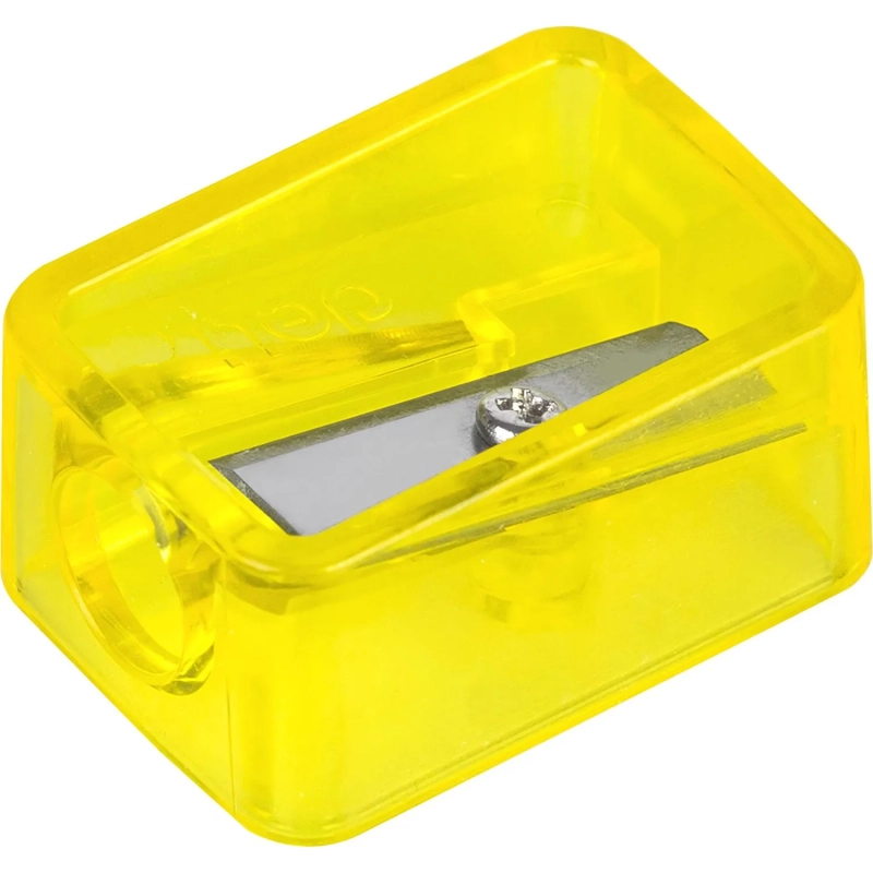 Точилка ручная Deli, 1 отверстие, пластик, стальное лезвие, ассорти