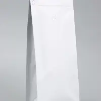 Пакет восьмишовный с отрывным замком, белый, матовый, 34×15 + 7.5 см