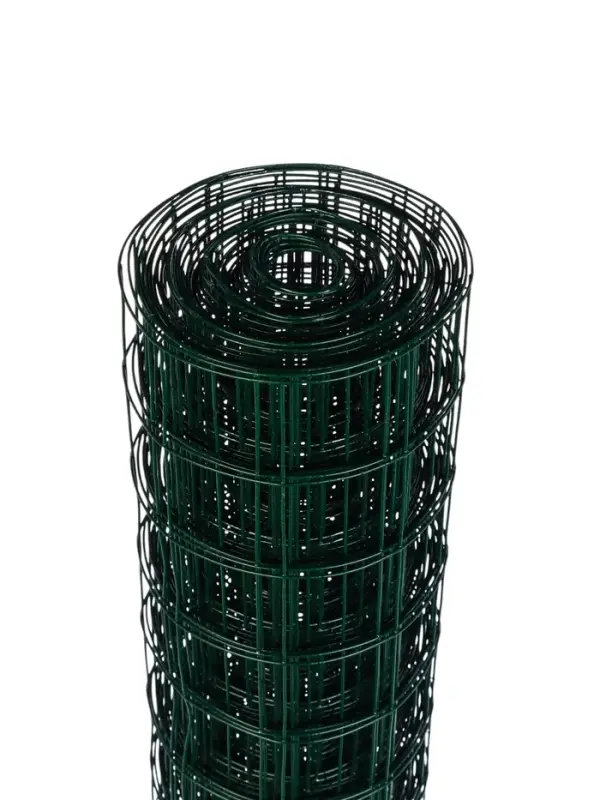 Сетка сварная с ПВХ покрытием, 10&times;0.5 м, ячейка 50&times;50 мм, d=1 мм, металл, Greengo