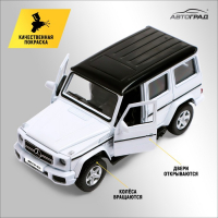 Машина металлическая MERCEDES-BENZ G63 AMG, 1:32, открываются двери, инерция, цвет белый