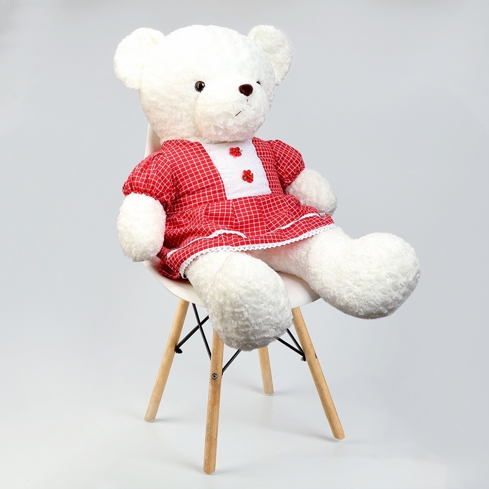 Мягкая игрушка «Медведь, в красном платье, 100 см