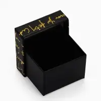 Коробочка подарочная под кольцо &laquo;Курсив&raquo;, 5&times;5 см, (размер полезной части 4.5&times;4.5 см), МИКС