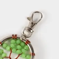 Брелок ловец снов "Древо жизни" 19 см, цв. фисташковый Брелок ловец снов "Древо жизни" 19 см, цв. фисташковый