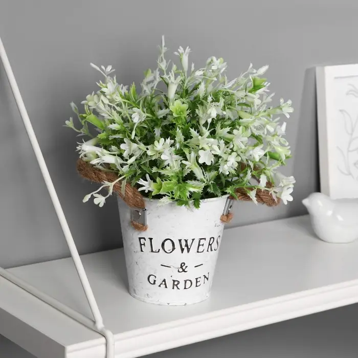 Искусственный цветок в горшке &laquo;Садовый рай&raquo;, колокольчики, 11&times;20 см, МИКС