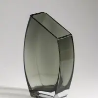 Ваза для цветов, &laquo;Эйми&raquo;, 20&times;11 см, стекло, серая
