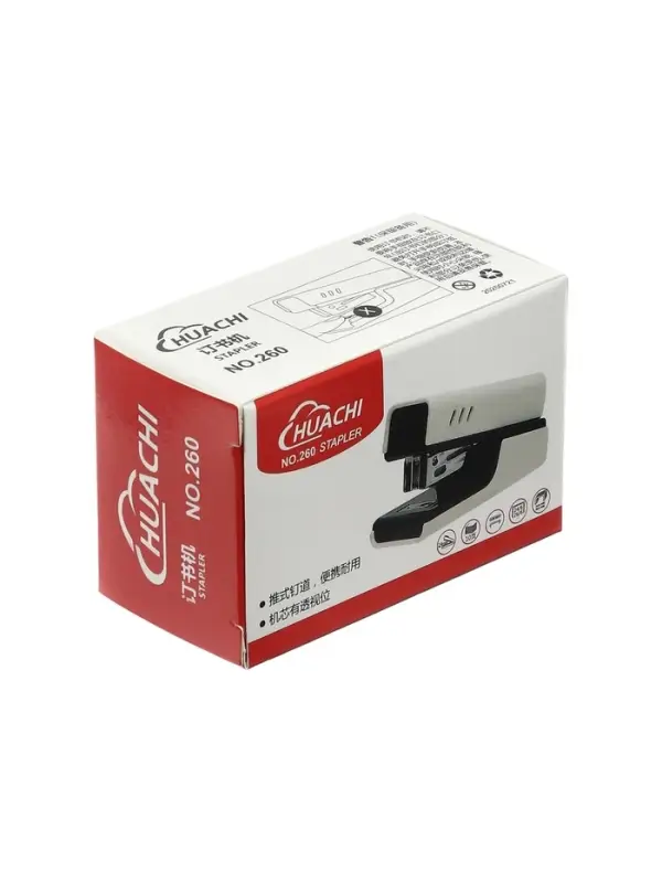 Степлер №24/6 корпус белый стиль, до 20 листов, МИНИ