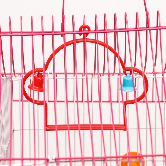 Клетка для птиц укомплектованная Bd-2/1d, 32 х 22 х 45 см, розовая Клетка для птиц укомплектованная Bd-2/1d, 32 х 22 х 45 см, розовая