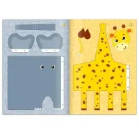 Книжка-вырезалка &laquo;Бумажные зверята. Зоопарк&raquo;, 20 стр., формат А4, 8 поделок