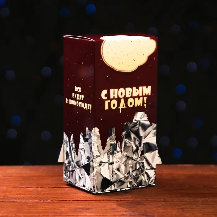 Подарочная новогодняя коробка «Шоколад» 10.1×8.2×20.2 см Подарочная новогодняя коробка «Шоколад» 10.1×8.2×20.2 см
