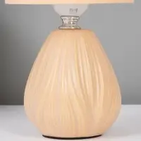 Лампа настольная RISALUX &laquo;Бутон&raquo;, E27, 40 Вт, кремовая, 12.5&times;12.5&times;26.5 см