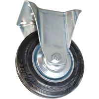 Колесо неповоротное черная резина FC 63 f 160 мм