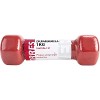 Гантель TORRES 1 кг, PL55011, металл в неопреновой оболочке,6гр, красный