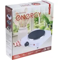 Плитка электрическая ENERGY EN-901, 1000 Вт, 155 мм, 1 конфорка, белая