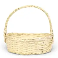 Набор корзин 3 шт ИВА 40x30x13 34х24x11 29х21x10 см ПЛЕТ ручка h=20/18/16 см бел