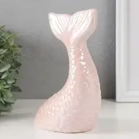 Копилка для денег &laquo;Хвост русалки&raquo;, керамика, розовый перламутр, 16&times;9&times;18.8 см