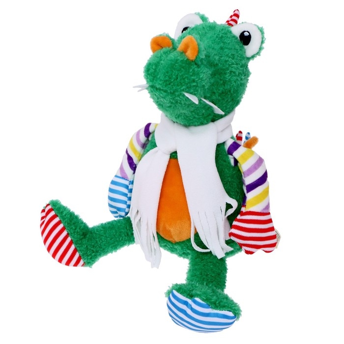 Мягкая игрушка «Крокодил Роб в белом флисовом шарфе», 20 см Мягкая игрушка «Крокодил Роб в белом флисовом шарфе», 20 см