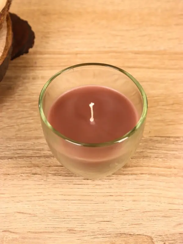 Свеча ароматическая в стакане "SCENTED CANDLE" 100 гр, сидр+шалфей