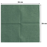 Салфетки бумажные Luscan Profi Pack 1сл24х24зеленые 400шт/уп