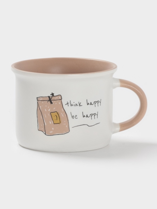 Кружка Доляна "Breakfast" 10х8х6 см, цвет белый