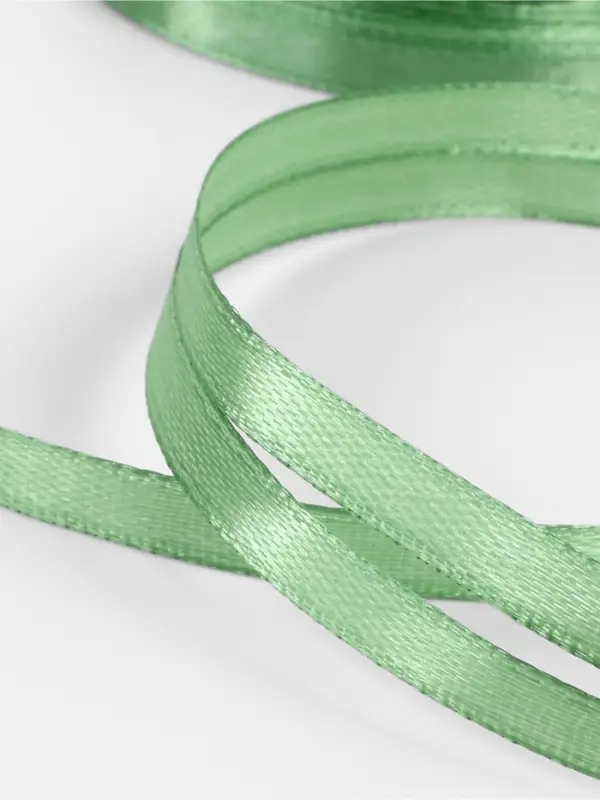 Лента атласная, 6 мм, 23±1 м, фисташковая №65 Лента атласная, 6 мм, 23±1 м, фисташковая №65