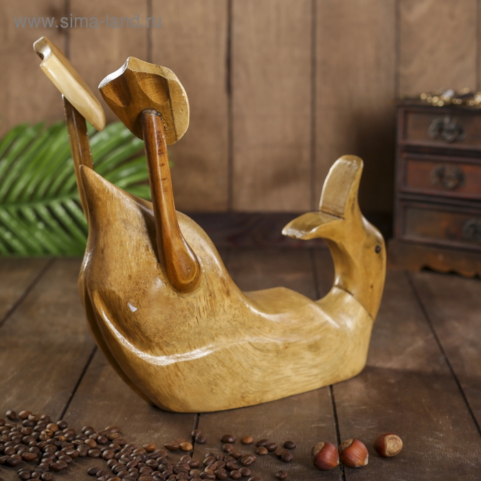 Подставка под бутылку «Классическая уточка», 37×28×13 см, дерево Подставка под бутылку «Классическая уточка», 37×28×13 см, дерево