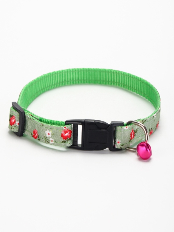 Ошейник Ошейник "Цветочный вайб", 40 х 1,5 см, зелёный