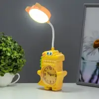 Лампа настольная RISALUX &laquo;Динозаврик&raquo;, светодиодная, 3 Вт, от батареек АА/USB, жёлтая, 4&times;12&times;35 см