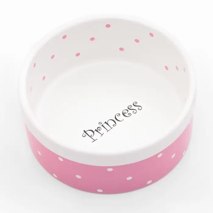 Миска Princess, 400 мл, 13&times;5.5 см, керамика, розовая